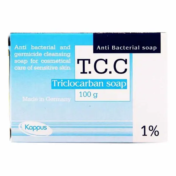 صابون تری کلوکربان Tcc کاپوس مناسب پوست‎های آکنه‎ای و عفونی 100گرم