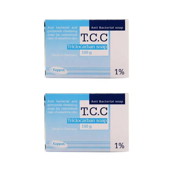 صابون تری کلوکربان Tcc کاپوس مناسب پوست‎های آکنه‎ای و عفونی 100گرم