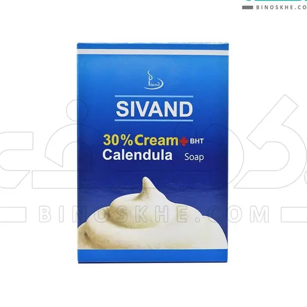 صابون کرم دار ۳۰ درصد سیوند حاوی کالاندولا ۹۰ گرم