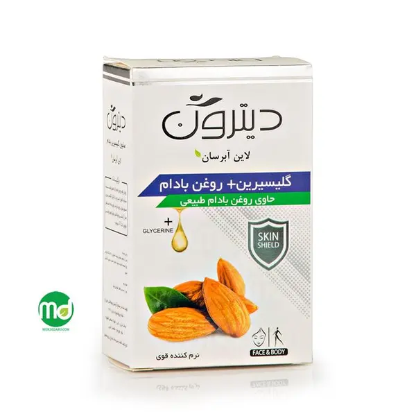 صابون شستشو دیترون مدل گلیسرین بادام وزن 110 گرم