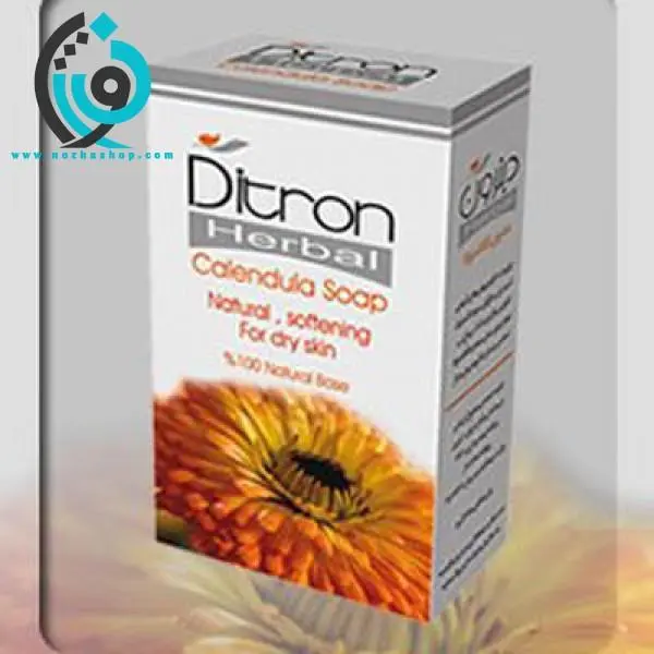 صابون کرم‎دار 30% دیترون حاوی عصاره کالاندولا مناسب پوست‎های خشک و حساس 125گرم