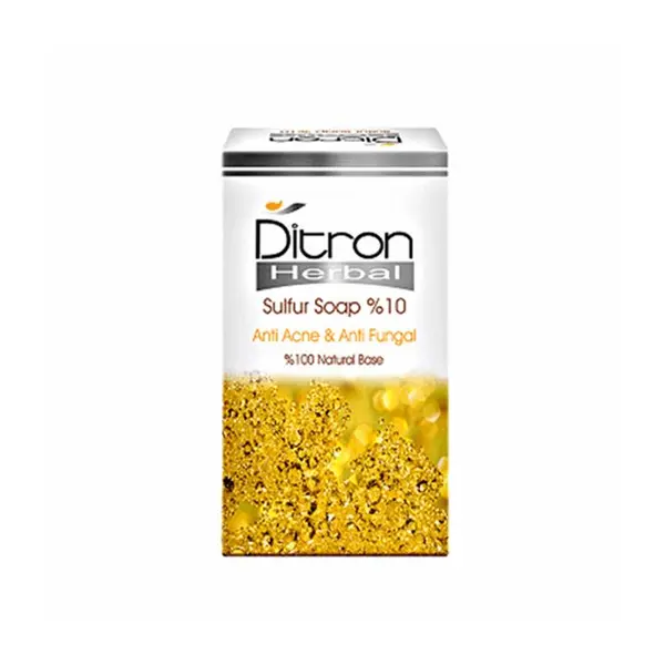 صابون گوگرد 9% دیترون مناسب پوست چرب و دارای آکنه 110 گرم