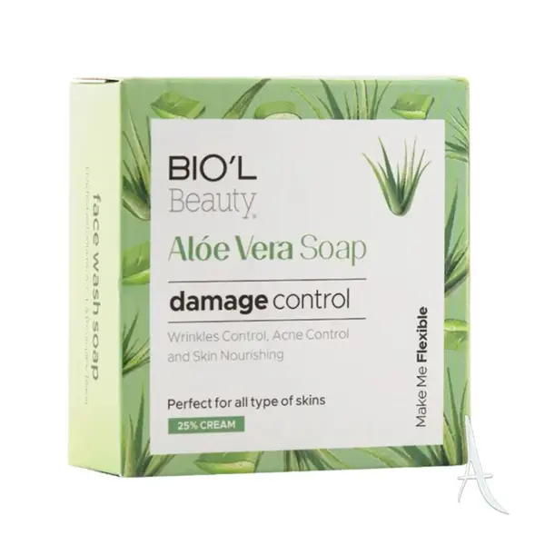 صابون زیبایی صورت آلوئه ورا بیول BIOL Aloe Vera وزن 100 گرم