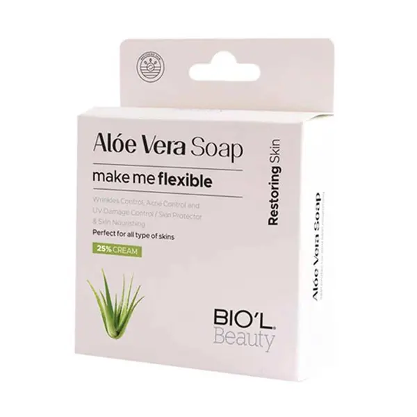 صابون زیبایی صورت آلوئه ورا بیول BIOL Aloe Vera وزن 100 گرم