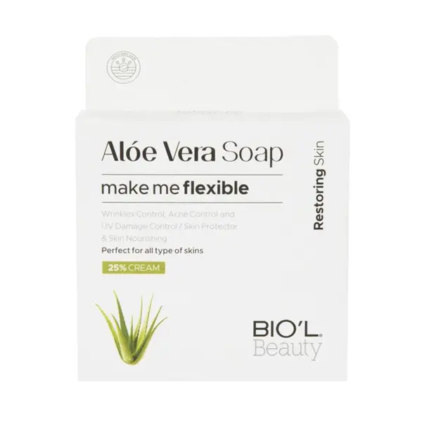 صابون زیبایی صورت آلوئه ورا بیول BIOL Aloe Vera وزن 100 گرم