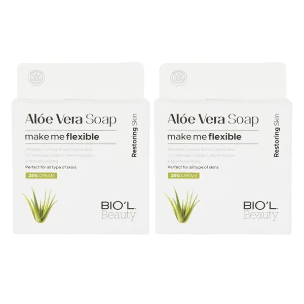 صابون زیبایی صورت آلوئه ورا بیول BIOL Aloe Vera وزن 100 گرم