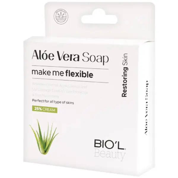 صابون زیبایی صورت آلوئه ورا بیول BIOL Aloe Vera وزن 100 گرم