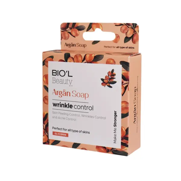 صابون جوانی صورت گلیسیرین و روغن آرگان بیول BIOL Argan وزن 100 گرم
