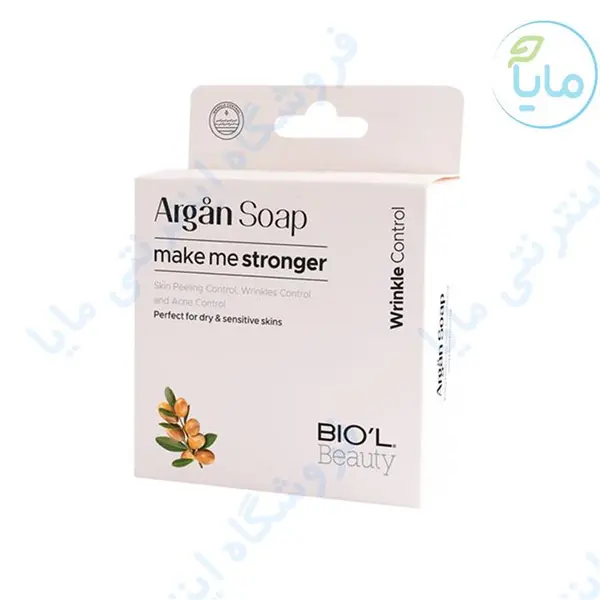 صابون جوانی صورت گلیسیرین و روغن آرگان بیول BIOL Argan وزن 100 گرم
