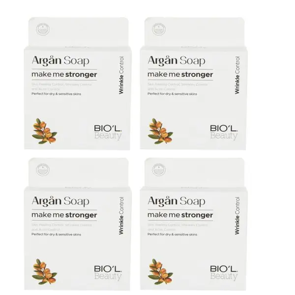 صابون جوانی صورت گلیسیرین و روغن آرگان بیول BIOL Argan وزن 100 گرم