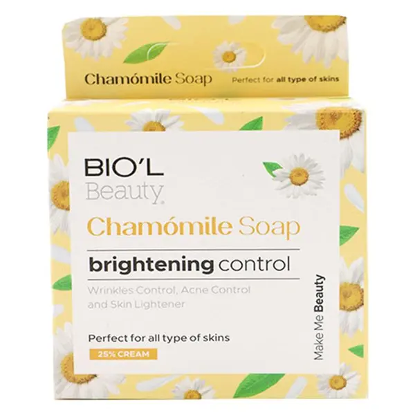 صابون روشن کننده صورت بابونه بیول BIOL Chamomile وزن 100 گرم