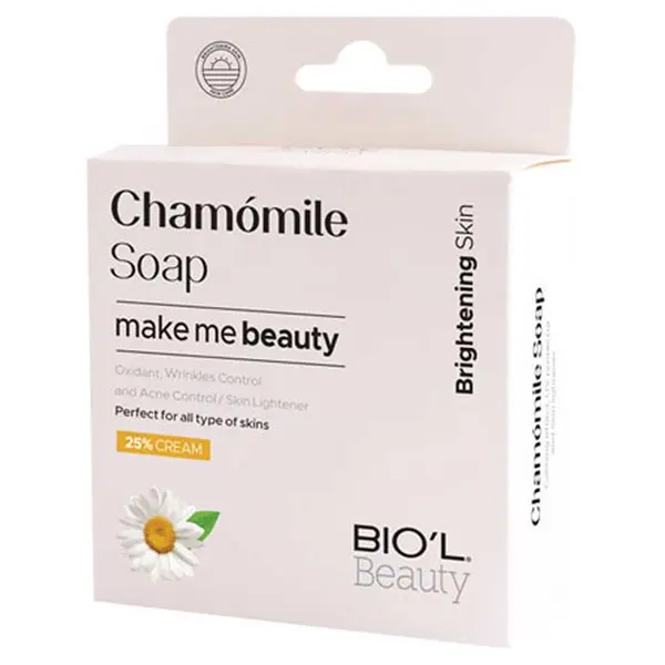 صابون روشن کننده صورت بابونه بیول BIOL Chamomile وزن 100 گرم