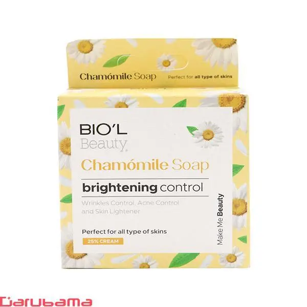 صابون روشن کننده صورت بابونه بیول BIOL Chamomile وزن 100 گرم