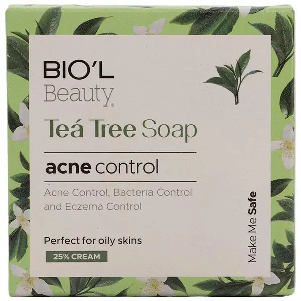 صابون زیبایی صورت درخت چای بیول BIOL Tea Tree وزن 100 گرم