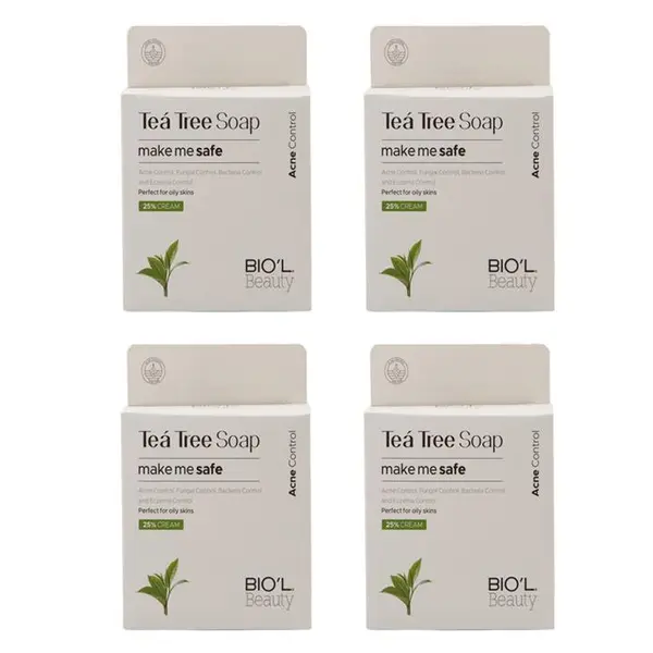 صابون زیبایی صورت درخت چای بیول BIOL Tea Tree وزن 100 گرم