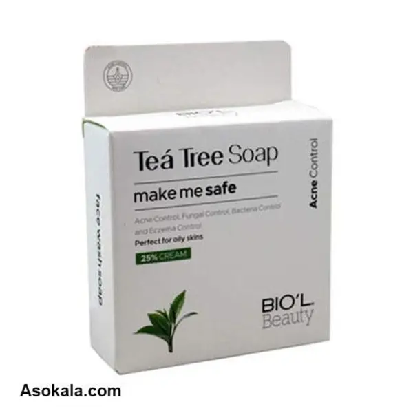 صابون زیبایی صورت درخت چای بیول BIOL Tea Tree وزن 100 گرم