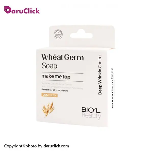 صابون جوانی صورت جوانه گندم بیول BIOL Wheat Germ وزن 100 گرم