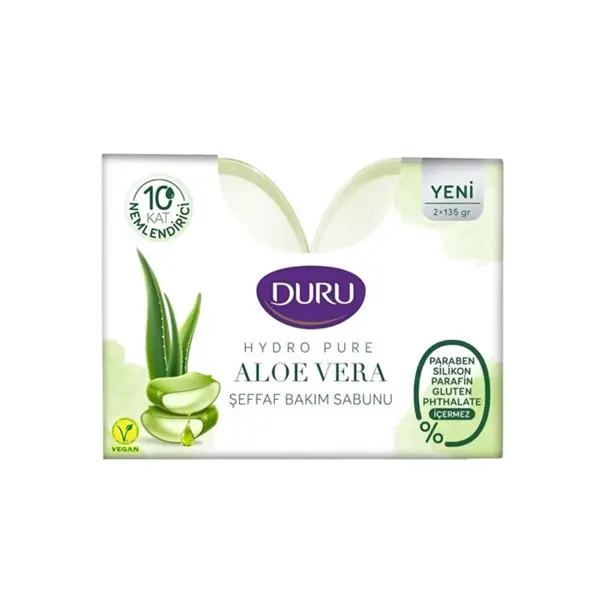 صابون شفاف دورو DURU بسته 2 عددی 270 گرم  مدل ALOE VERA