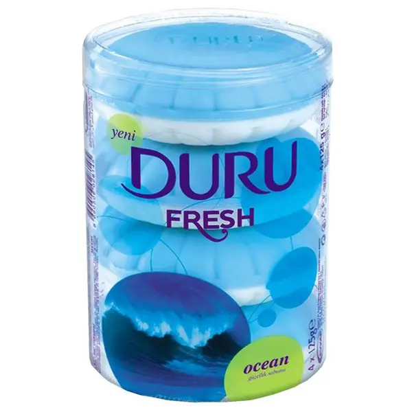 صابون دورو duru لیوانی آبی Ocean Fresh بسته 4 عددی