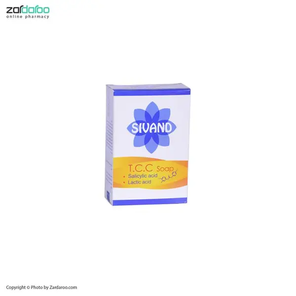 صابون حاوی اسید لاکتیک و تری کلوکاربان سیوند-T.c.c Soap Sivand