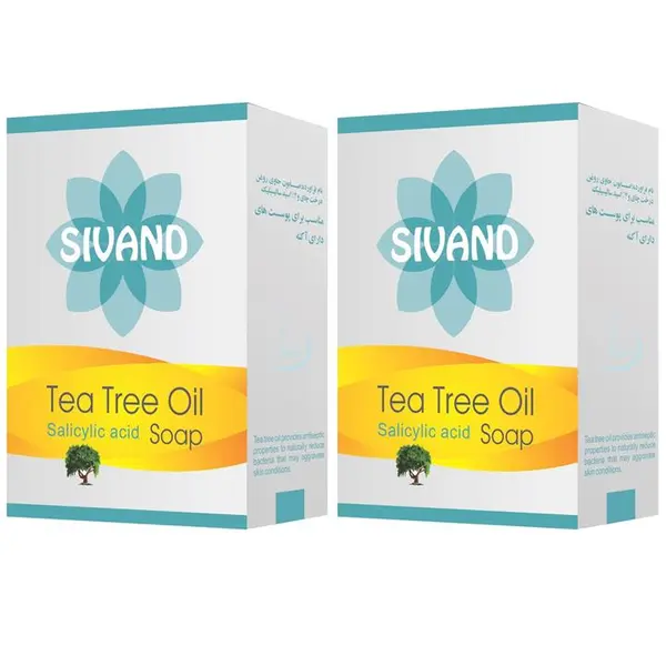 صابون ضد جوش سیوند مدل Tea Tree وزن 90 گرم مجموعه 2 عددی