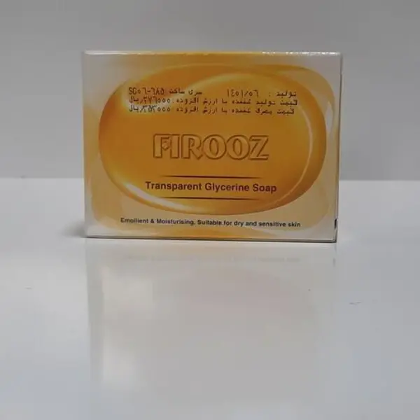 صابون گلیسیرینه فیروز 100 گرمی شفاف حاوی گلیسیرین