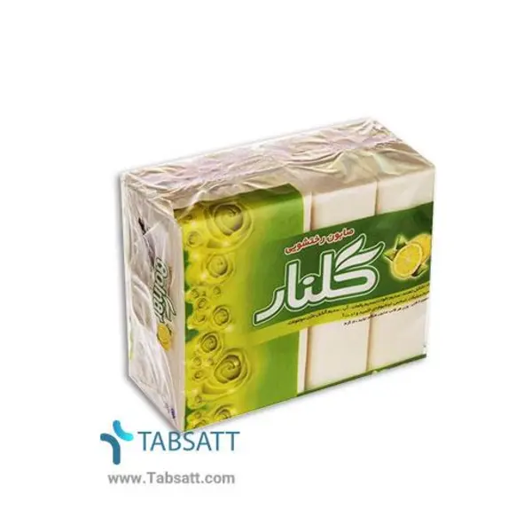 صابون لباسشویی گلنار مقدار 160 گرم بسته 4 عددی