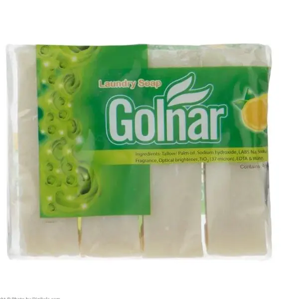 صابون لباسشویی گلنار مقدار 160 گرم بسته 4 عددی