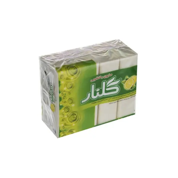 صابون لباسشویی گلنار مقدار 160 گرم بسته 4 عددی