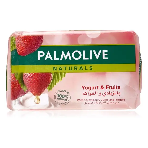 صابون شستشو پالمولیو مدل توت فرنگی و ماست وزن 170 گرم بسته 6 عددی
