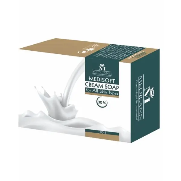 صابون کرمی مدیلن مدل Medisoft 30% مقدار 100 گرم