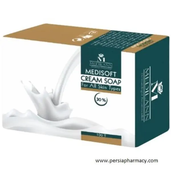 صابون کرمی مدیلن مدل Medisoft 30% مقدار 100 گرم