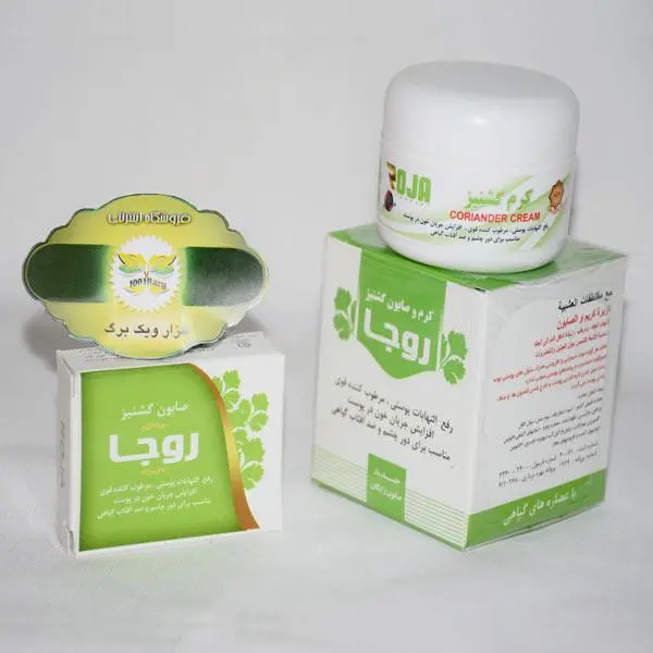 کرم و صابون گشنیز روجا