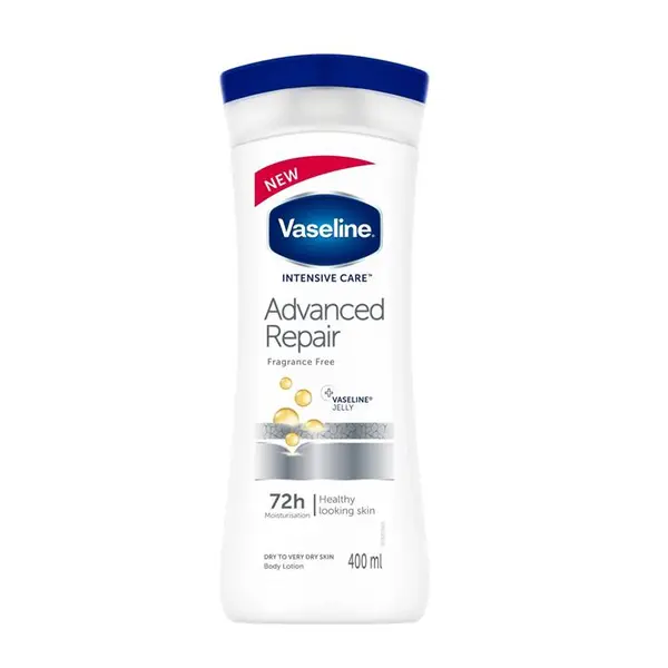 لوسیون مراقبت از بدن وازلین مدل Advanced Repair Fragranced Free