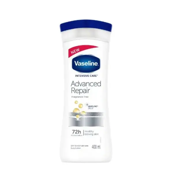 لوسیون مراقبت از بدن وازلین مدل Advanced Repair Fragranced Free