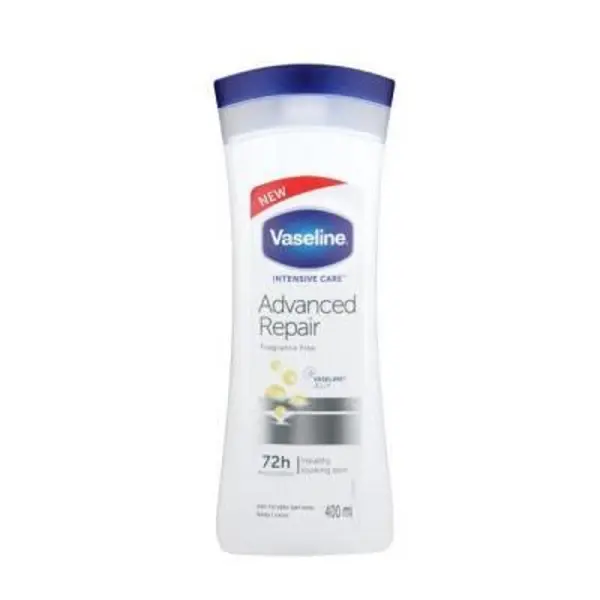 لوسیون مراقبت از بدن وازلین مدل Advanced Repair Fragranced Free