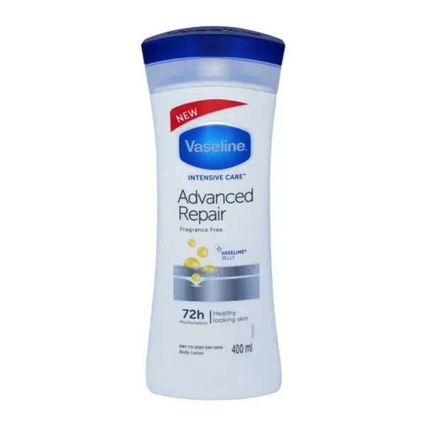 لوسیون مراقبت از بدن وازلین مدل Advanced Repair Fragranced Free