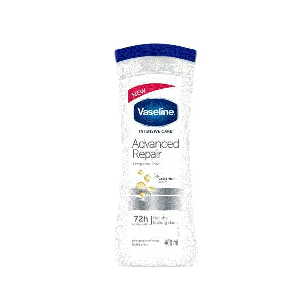 لوسیون مراقبت از بدن وازلین مدل Advanced Repair Fragranced Free