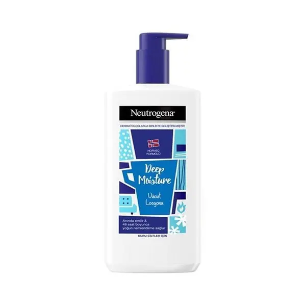 لوسیون بدن نوتروژینا مدل  Deep Moisture حجم 400 میلی لیتر
