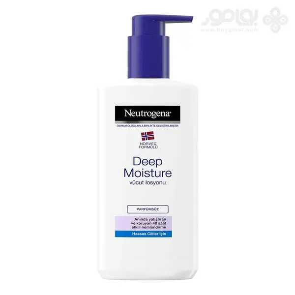 لوسیون بدن نوتروژینا مدل  Deep Moisture حجم 400 میلی لیتر