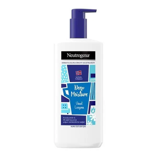 لوسیون بدن نوتروژینا مدل  Deep Moisture حجم 400 میلی لیتر