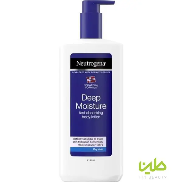 لوسیون بدن Deep moisture پوست خشک و حساس نوتروژینا Neutrogena