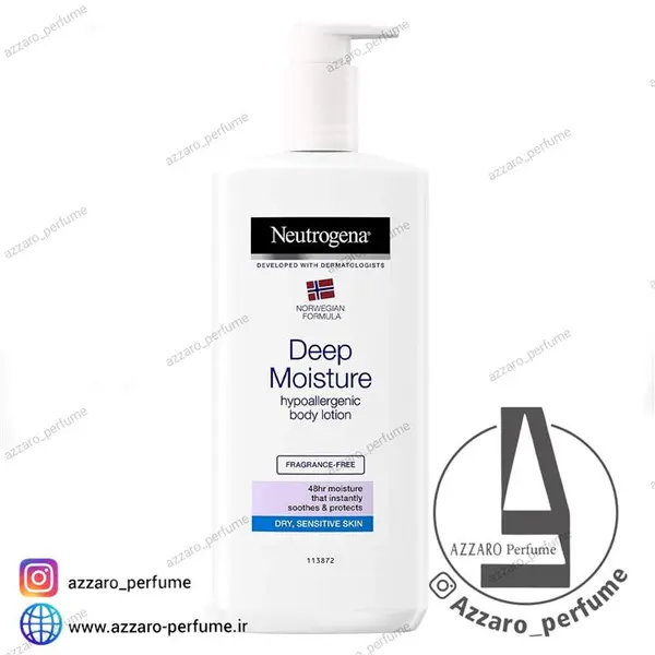 لوسیون بدن Deep moisture پوست خشک و حساس نوتروژینا Neutrogena