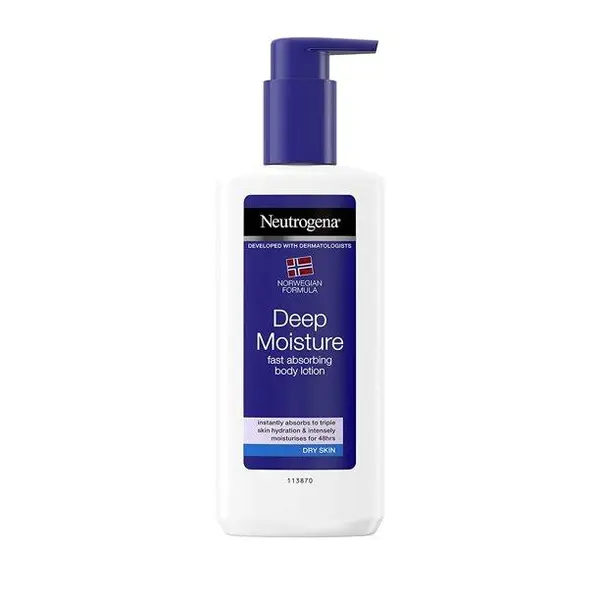 لوسیون بدن نوتروژینا مدل  Deep Moisture حجم 400 میلی لیتر