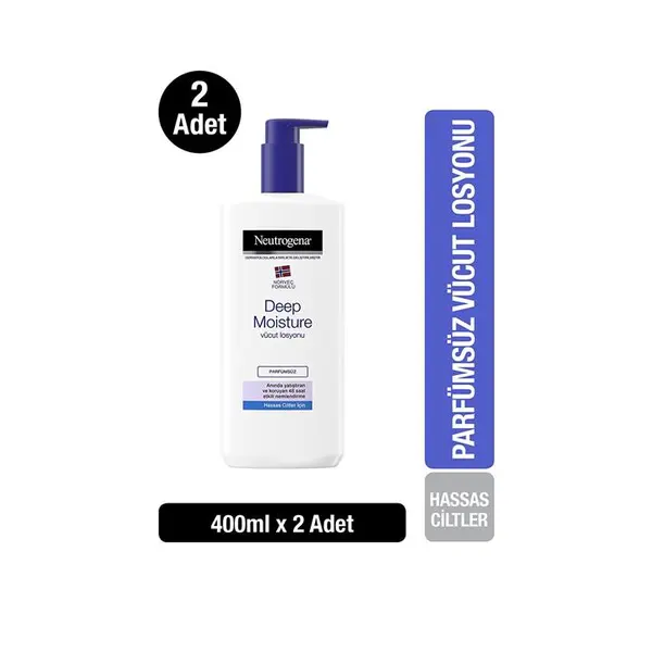 لوسیون بدن نوتروژینا مدل  Deep Moisture حجم 400 میلی لیتر