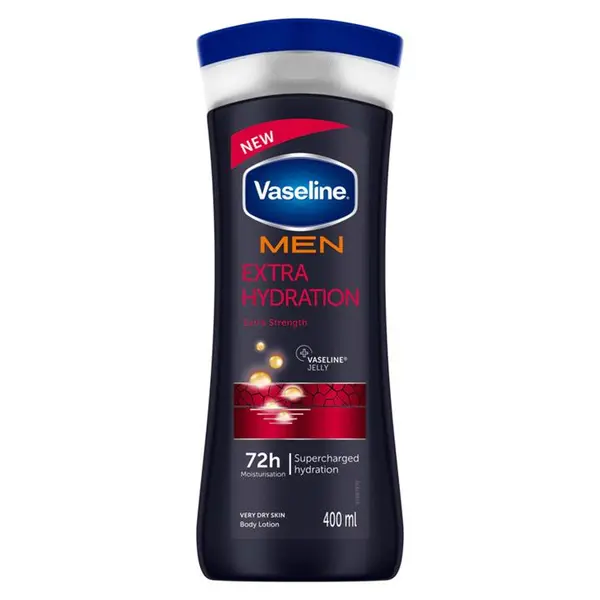 لوسیون بدن مردانه وازلین مدل Extra Hydration حجم 400میل