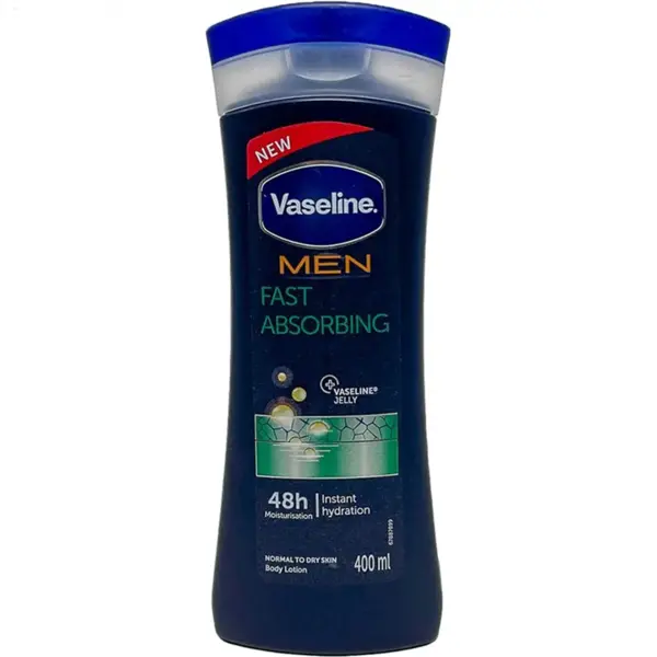 لوسیون بدن مردانه وازلین مدل Fast Absorbing حجم 400 میلی لیتر