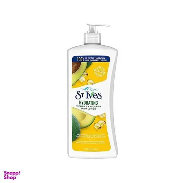 لوسیون بدن پمپی آووکادو سینت ایوز مدل Hydrating حجم 621 میل