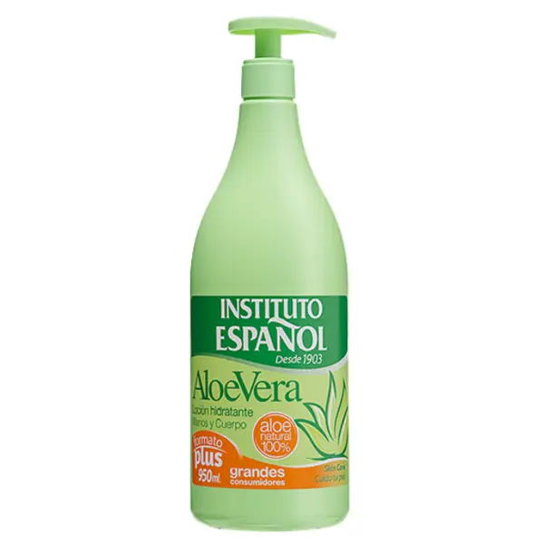 لوسیون دست و بدن اسپانول Instituto Espanol مدل آلوئه ورا حجم 950 میل