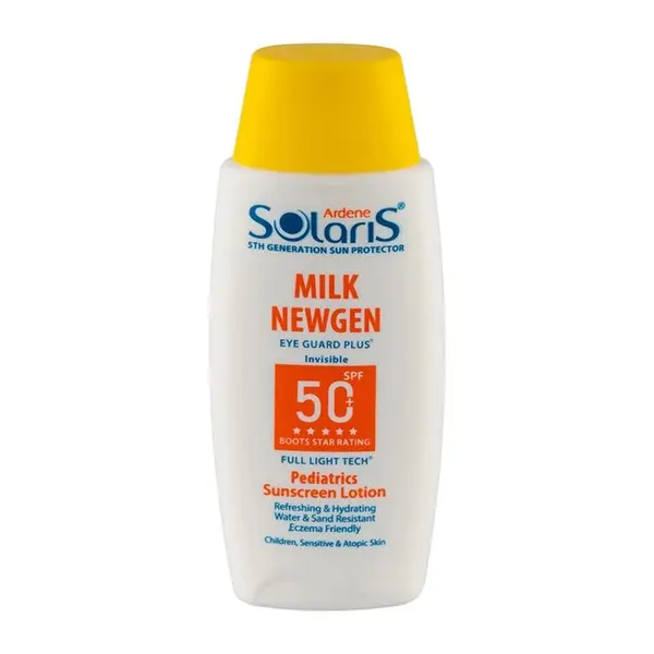 لوسیون ضد آفتاب کودک آردن دارای  SPF50 مدل Milk Newgen حجم 100 میلی لیتر